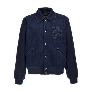 Wales Bonner Men's The Echo Denim Varsity Jacket